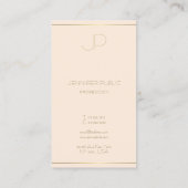 モノグラモダンムエレガントテンプレートプロフェッショナル 名刺 (裏面)