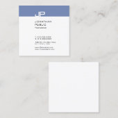 モノグラモダンムエレガントトレンディーお洒落デザイン平野 スクエア名刺 (正面/裏面)