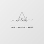 モノグラモダンムエレガント美容師メイクアップアーティスト ウィンドウサイン (シート)