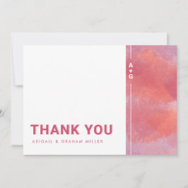 モノグラモダンムサンキューカード