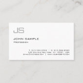 モノグラモダンムスタイリッシュプロフェッショナルプレイお洒落ン 名刺 (正面)