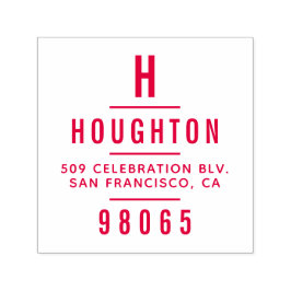 モノグラモダンムタイポグラフィ差出人住所 セルフインキングスタンプ