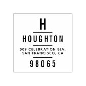 モノグラモダンムタイポグラフィ差出人住所 ラバースタンプ (インプリント)