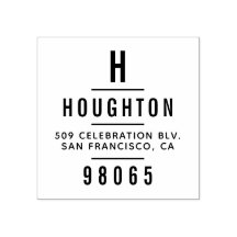 モノグラモダンムタイポグラフィ差出人住所