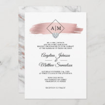 モノグラモダンムバラ金ゴールドマーブルハート結婚ズ