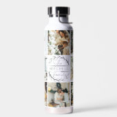 モノグラモダンムパーソナライズされたおよびフォトコラージュ水 ウォーターボトル (左面)