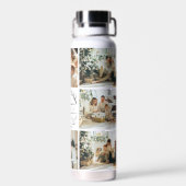 モノグラモダンムパーソナライズされたおよびフォトコラージュ水 ウォーターボトル (背面)