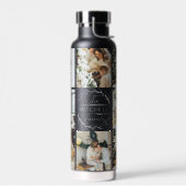 モノグラモダンムパーソナライズされたおよびフォトコラージュ水 ウォーターボトル (左面)