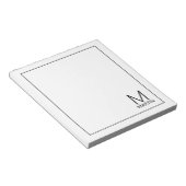 モノグラモダンムパーソナライズされたと名前メモ帳 ノートパッド (アングル)