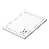 モノグラモダンムパーソナライズされたと名前メモ帳 ノートパッド (回転)