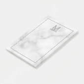 モノグラモダンムパーソナライズされたと名前メモ帳 ポストイット (アングル)