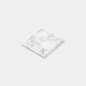 モノグラモダンムパーソナライズされたと名前メモ帳 ポストイット (アングル)