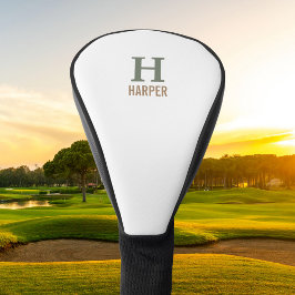 モノグラモダンムパーソナライズされた ゴルフヘッドカバー