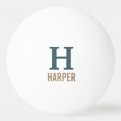 モノグラモダンムパーソナライズされた 卓球ボール (正面)
