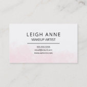 モノグラモダンムピンク金ゴールド水色三角形 名刺 (裏面)