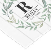 モノグラモダンムファームハウステーブルランナー ロングテーブルランナー (コーナー)