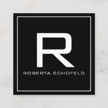 モノグラモダンムプロフェッショナルシックブラック