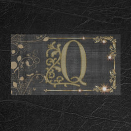 モノグラモダンムプロフェッショナル男らしユニーク 名刺