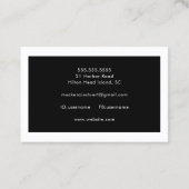 モノグラモダンムミニマルシンプルはっきりした 名刺 (裏面)