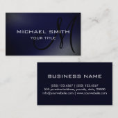 モノグラモダンムミニマルシンプル名刺 名刺 (正面/裏面)