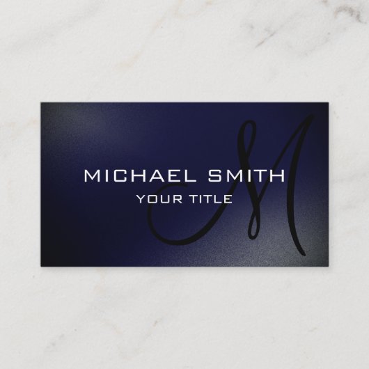 モノグラモダンムミニマルシンプル名刺 名刺 (正面)