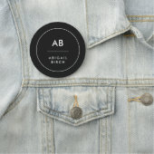 モノグラモダンムミニマルシンプル白黒 名札 (インサイチュ)