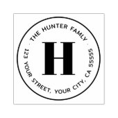 モノグラモダンムミニマル差出人住所 ラバースタンプ (インプリント)