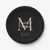 モノグラモダンムミニマル ペーパープレート (正面)