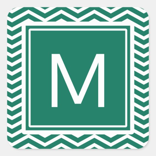 モノグラモダンム付き緑豊かなシボロン スクエアシール (正面)