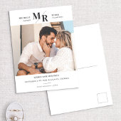 モノグラモダンム写真日付はがきを保存 案内ポストカード