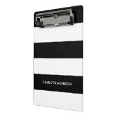 モノグラモダンム名モノグラム黒と白 ミニクリップボード (アングル2)