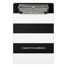 モノグラモダンム名モノグラム黒と白 ミニクリップボード
