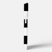 モノグラモダンム名モノグラム黒と白 Case-Mate iPhoneケース (裏面 / 右)