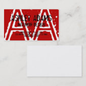 モノグラモダンム名刺赤 名刺 (正面/裏面)