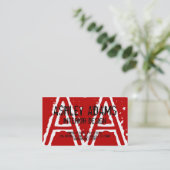 モノグラモダンム名刺赤 名刺 (スタンド正面)