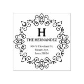 モノグラモダンム名前をカスタムする差出人住所 ラバースタンプ (インプリント)