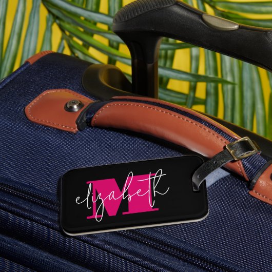 モノグラモダンム名前をカスタムする ラゲッジタグ (正面インサイチュ3)