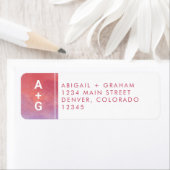 モノグラモダンム差出人住所ラベル ラベル (インサイチュ)