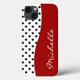 モノグラモダンム水玉模様 iPhone 13ケース