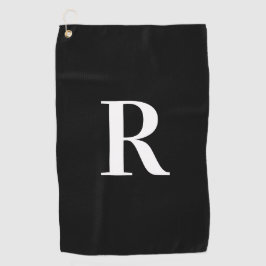 モノグラモダンム白黒 ゴルフタオル