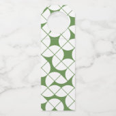 モノグラモダンム結婚の緑の白MCMパターン ボトルネックタグ (裏面)