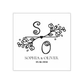 モノグラモダンム結婚グラム ラバースタンプ (インプリント)