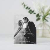 モノグラモダンム結婚サンキューカード サンキューカード (スタンド正面)