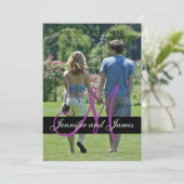 モノグラモダンム結婚式招待状写真 招待状 (スタンド正面)