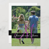 モノグラモダンム結婚式招待状写真 招待状 (正面/裏面)