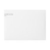 モノグラモダンム結婚式招待状 ラップアラウンドラベル (正面)