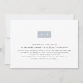 モノグラモダンム結婚式招待状 |石板 招待状 (正面)