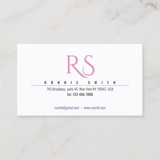 モノグラモダンム通話カード コーリングカード (正面)