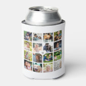 モノグラモダンム16枚の写真コラージュ 缶クーラー (缶正面)