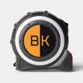 モノグラモダンム2イニシャルカスタムカラーテープメディア メジャー (正面)